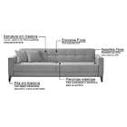 Sofá 3 Lugares Kivik Capitonê Caqui