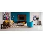 Sofá 3 Lugares Kivik Capitonê Caqui