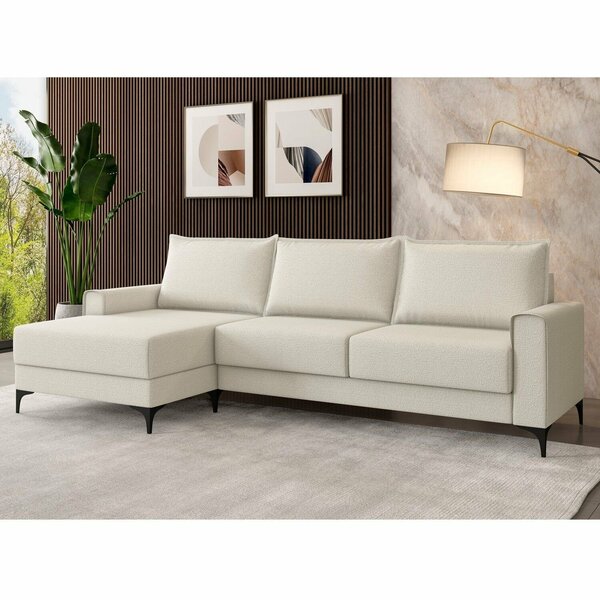 Sofá 3 Lugares Lado Esquerdo Coleção Premium Branco