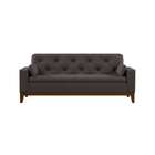 Sofá 3 Lugares Laughlin Suede Cinza