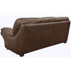 Sofá 3 Lugares Laura 212cm Couro Caramelo - Gran Belo