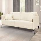 Sofá 3 Lugares Lazio Linho Pérola 180 Cm