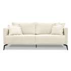 Sofá 3 Lugares Lazio Linho Rústico Natural 220 Cm