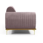 Sofá 3 Lugares Lisboa D07 Com Chaise Direita 230cm Veludo Ros