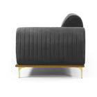 Sofá 3 Lugares Lisboa D07 Com Chaise Esquerda 230cm Suede Cin