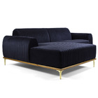 Sofá 3 Lugares Lisboa D07 Com Chaise Esquerda 230cm Veludo Ma