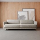 Sofá 3 Lugares Live Living Contemporâneo Bege/cinza Claro