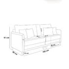 Sofá 3 Lugares Living 192cm Pé Madeira Valença Nozes/veludo R