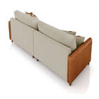 Sofá 3 Lugares Living 212cm Pé Madeira Valença Nozes/veludo B