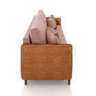 Sofá 3 Lugares Living 212cm Pé Madeira Valença Nozes/veludo K