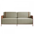 Sofá 3 Lugares Living Cobre/linho Bege 3971 - Mais Decor