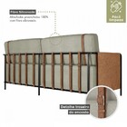 Sofá 3 Lugares Living Preto/linho Bege 3970 - Mais Decor