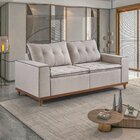 Sofá 3 Lugares Living Roma Estofasdos Arpaan Bege