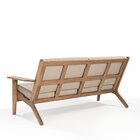 Sofá 3 Lugares Lótus Acquablock Castanho/fendi