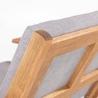 Sofá 3 Lugares Lótus Stain Jatobá Acquablock Grafite Jatobá/g