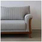 Sofá 3 Lugares Louise Linho Cinza