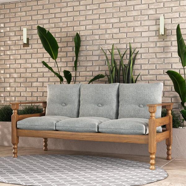 Sofá 3 Lugares Madeira Maciça Liz Multimóveis Cr7000.t63 Imbu