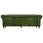 Sofá 3 Lugares Maggiore 200cm Couro Verde - Gran Belo