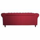 Sofá 3 Lugares Maggiore 200cm Couro Vermelho G58 - Gran Belo