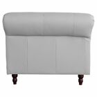 Sofá 3 Lugares Maggiore 220cm Couro Branco G58 - Gran Belo