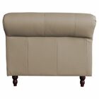 Sofá 3 Lugares Maggiore 240cm Couro Bege G58 - Gran Belo