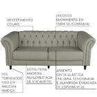 Sofá 3 Lugares Maggiore 240cm Couro Fendi G58 - Gran Belo