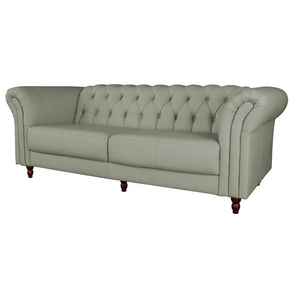 Sofá 3 Lugares Maggiore 240cm Couro Fendi G58 - Gran Belo