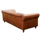 Sofá 3 Lugares Maggiore 240cm Couro Mel G58 - Gran Belo