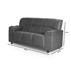 Sofá 3 Lugares Manaus Cinza