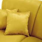 Sofá 3 Lugares Manuela Suede Amarelo