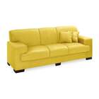 Sofá 3 Lugares Manuela Suede Amarelo