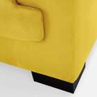 Sofá 3 Lugares Manuela Suede Amarelo