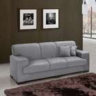 Sofá 3 Lugares Manuela Suede Cinza