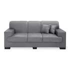 Sofá 3 Lugares Manuela Suede Cinza