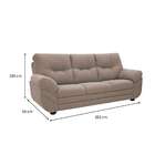 Sofá 3 Lugares Maranello Suede Bege