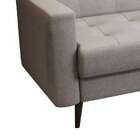 Sofá 3 Lugares Mariah Pé Palito Linho Cotton Cru