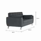 Sofá 3 Lugares Marta Suede Cinza