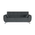 Sofá 3 Lugares Marta Suede Cinza