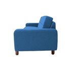 Sofá 3 Lugares Medlyn 210cm Veludo Azul G15 - Gran Belo