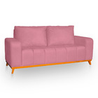 Sofá 3 Lugares Memphis Ultra Conforto Em Madeira Maciça E Sue