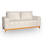 Sofá 3 Lugares Memphis Ultra Conforto Em Madeira Maciça E Sue