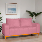 Sofá 3 Lugares Memphis Ultra Conforto Em Madeira Maciça E Sue