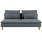 Sofá 3 Lugares Merkel Linho Cinza