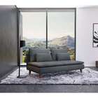 Sofá 3 Lugares Merkel Linho Cinza