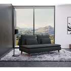 Sofá 3 Lugares Merkel Linho Grafite