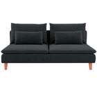 Sofá 3 Lugares Merkel Linho Grafite