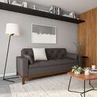 Sofá 3 Lugares Mesquite Suede Cinza