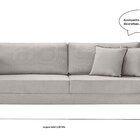 Sofá 3 Lugares Milão Linho 1,90m  Cinza