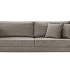 Sofá 3 Lugares Milão Linho 1,90m Cinza