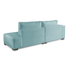 Sofá 3 Lugares Modulado Chaise Almofada Solta Molas Isa Bd Li